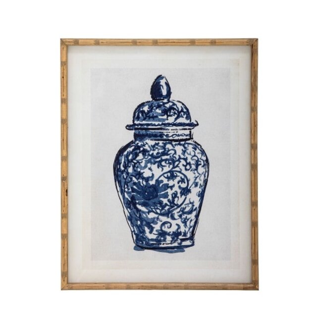 Bloomingville Vala-Illustration mit Rahmen - 82059607 Bloomingville Vala-Illustration mit Rahmen - 82059607