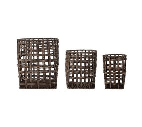 Bloomingville Fune cestini set di 3 pezzi Bloomingville Fune cestini set di 3 pezzi