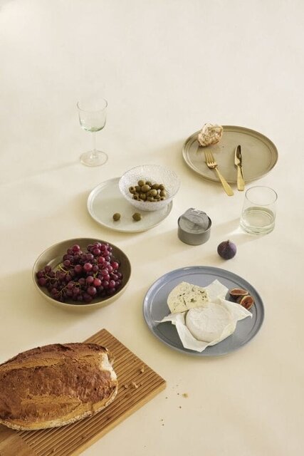 Hubsch Amare mattallrikar brunt set med 6 delar - 211713