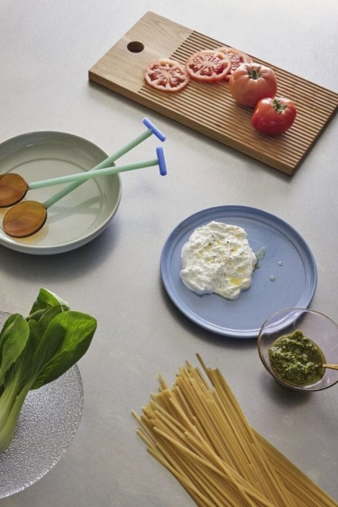 Hubsch Amare mattallrikar ljusblå set med 6 delar - 211714 Hubsch Amare mattallrikar ljusblå set med 6 delar - 211714