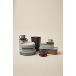 Hubsch Assiettes plates Amare bleu clair, lot de 12 pièces - 211714