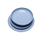 Hubsch Amare borden lichtblauw set van 6 stuks - 211711 Hubsch Amare borden lichtblauw set van 6 stuks - 211711