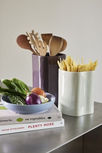 Hubsch Juego de platos hondos Amare azul claro de 6 piezas - 211717 Hubsch Juego de platos hondos Amare azul claro de 6 piezas - 211717