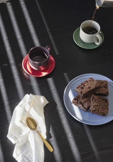 Hubsch Amare Tasse und Untertasse bordeaux/rot 4er-Set - 211707