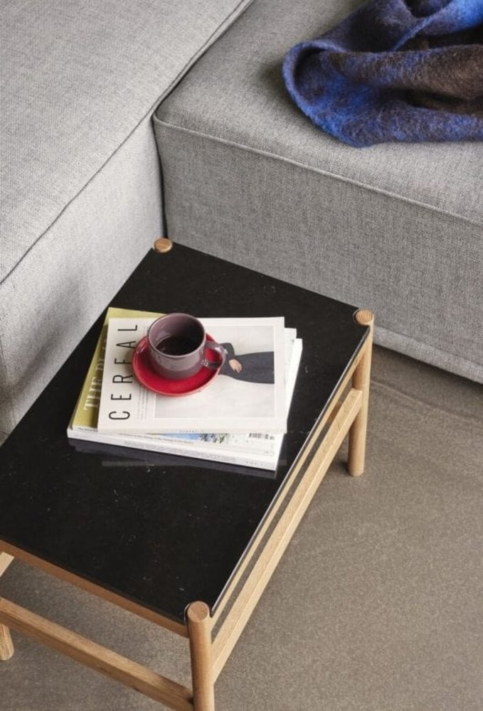 Hubsch Amare kop en schotel burgundy/rood set van 4 stuks - 211707