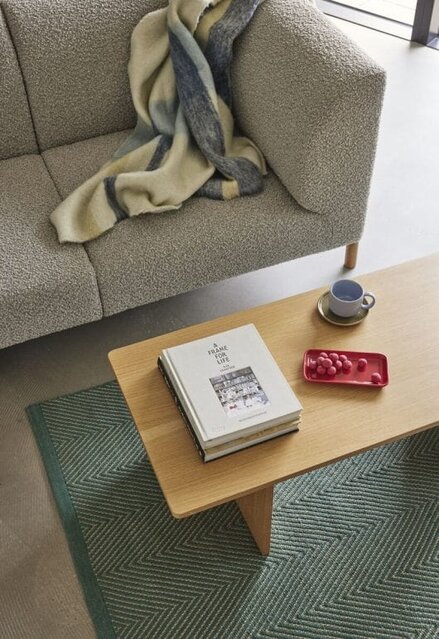 Hubsch Amare kopp och fat blå/oliv set om 4 delar - 211705