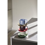 Hubsch Amare tazza e piattino sabbia/verde set 4 pezzi - 211706 Hubsch Amare tazza e piattino sabbia/verde set 4 pezzi - 211706