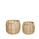 Hubsch Luna manden set van 2 stuks - 171704 Hubsch Luna manden set van 2 stuks - 171704