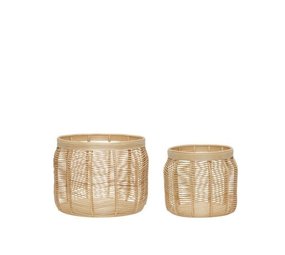 Hubsch Luna manden set van 2 stuks Hubsch Luna manden set van 2 stuks