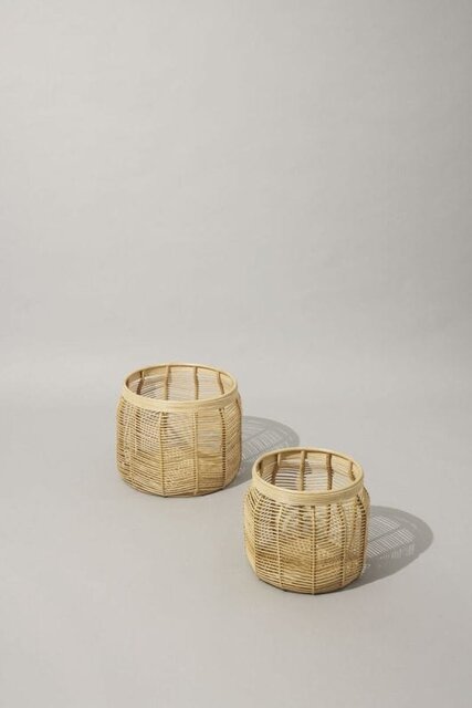 Hubsch Luna baskets set of 2 pieces - 171704
