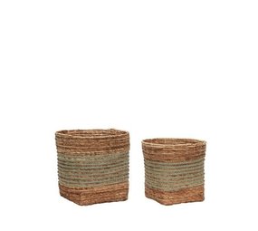 Hubsch Reveal baskets set of 2 pieces Hubsch Reveal baskets set of 2 pieces