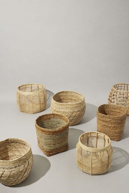 Hubsch Reveal baskets set of 2 pieces - 171703
