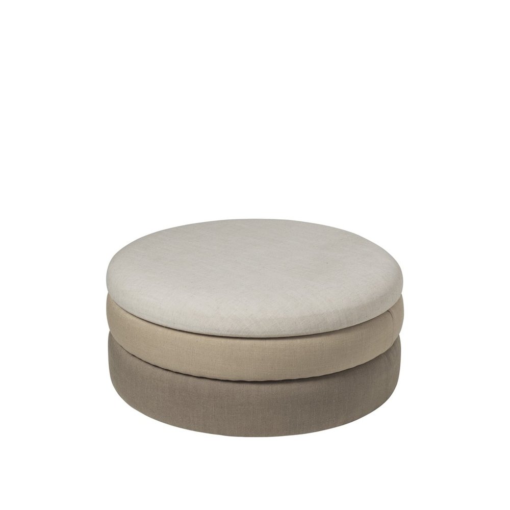 Broste Copenhagen Pouf Pond beige Ø68cm - 31002024 Broste Copenhagen Pouf Pond beige Ø68cm - 31002024