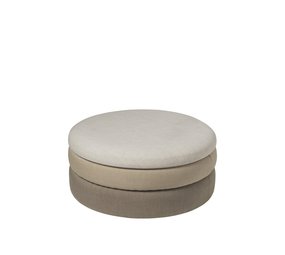 Broste Copenhagen Pond pouf beige Ø68cm