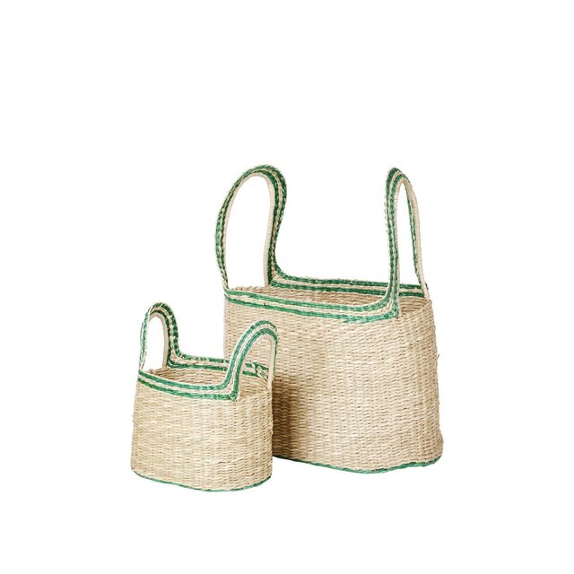 Broste Copenhagen Paniers Lykke vert set de 2 pièces - 14420254 Broste Copenhagen Paniers Lykke vert set de 2 pièces - 14420254