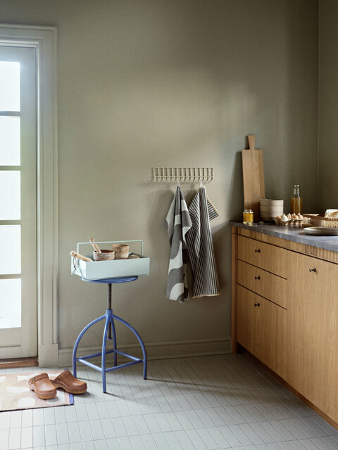 Broste Copenhagen Taburete Sire azul - 70010113