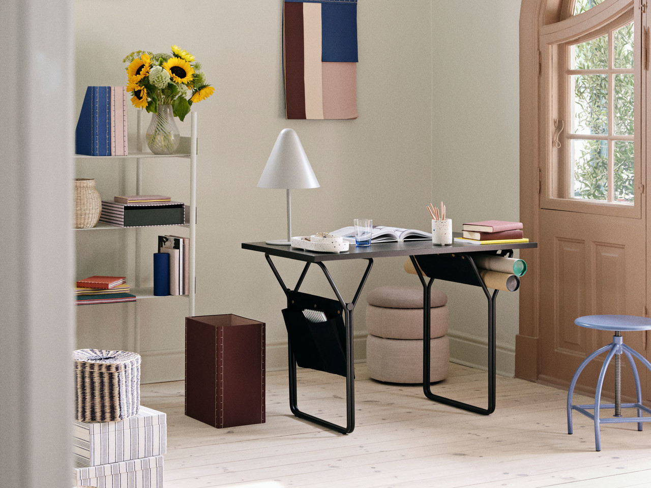 Broste Copenhagen Sgabello Sire blu - 70010113 Broste Copenhagen Sgabello Sire blu - 70010113