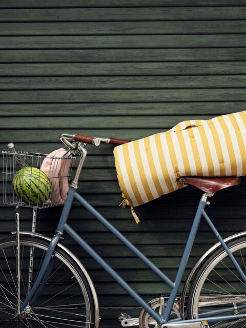 Broste Copenhagen Franca beach cushion yellow - 71210301