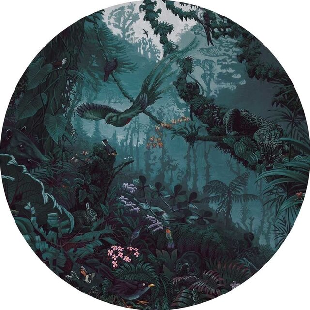 KEK Amsterdam Tropical landscapes cirkelbehang SC-087 - ø 142,5 cm