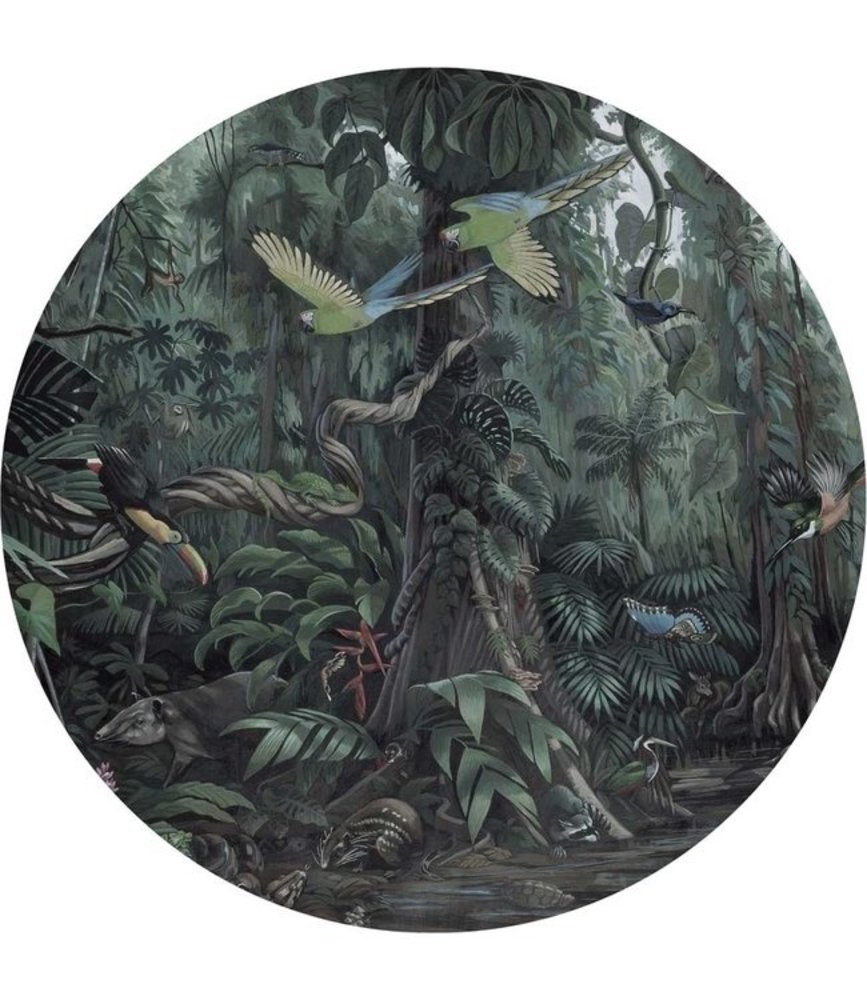KEK Amsterdam Papel pintado círculo paisajes tropicales SC-072 - ø 142,5 cm KEK Amsterdam Papel pintado círculo paisajes tropicales SC-072 - ø 142,5 cm