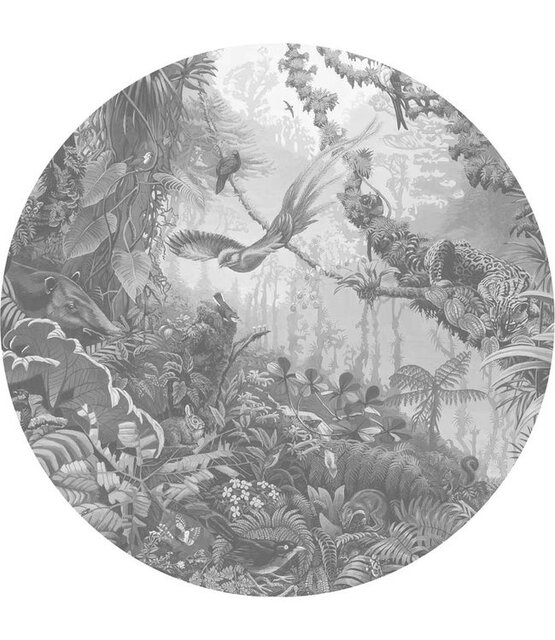 KEK Amsterdam Tropical landscapes circle wallpaper CK-081 - ø190cm