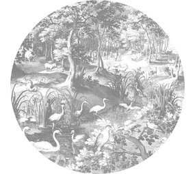 KEK Amsterdam Graveret landskaber cirkel tapet CK-045 - ø190cm KEK Amsterdam Graveret landskaber cirkel tapet CK-045 - ø190cm