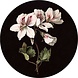 KEK Amsterdam Witte bloemen behangcirkel CK-071 ø190cm KEK Amsterdam Witte bloemen behangcirkel CK-071 ø190cm