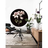 KEK Amsterdam Hvid blomstret tapet cirkel CK-071 ø190cm