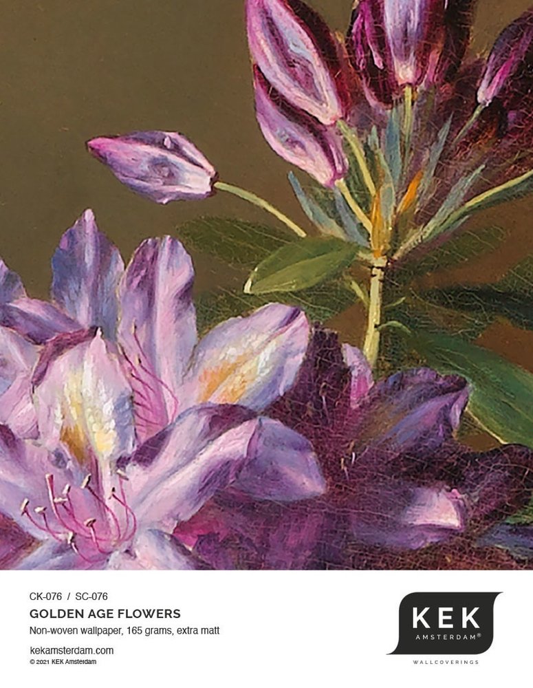 KEK Amsterdam Blomstret tapet sirkel SC-076 ø142,5cm