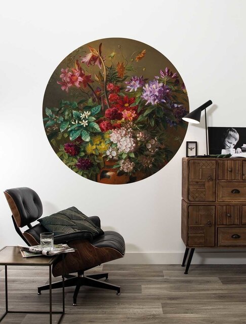 KEK Amsterdam Blommig tapet cirkel CK-076 ø190cm