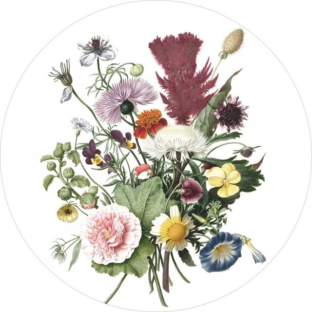 KEK Amsterdam Vilda blommor tapet cirkel SC-062 ø142,5cm