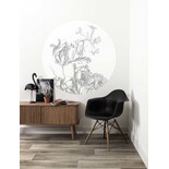 KEK Amsterdam Engraved flowers behangcirkel SC-059 - ø142,5cm