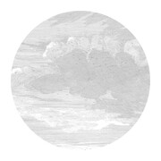 KEK Amsterdam Graveret skyer tapet cirkel SC-057 - ø142,5cm KEK Amsterdam Graveret skyer tapet cirkel SC-057 - ø142,5cm