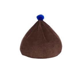 OYOY Beanbag cordfløyel puff choco