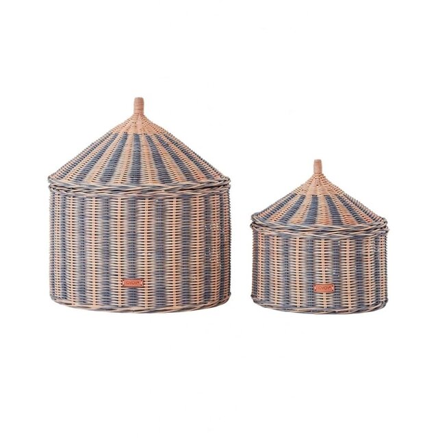 OYOY Circus manden blauw set van 2 stuks - M107221