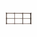 OYOY Grid wall rack S dark brown - L300951 OYOY Grid wall rack S dark brown - L300951