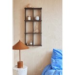 OYOY Grid wall rack S dark brown - L300951 OYOY Grid wall rack S dark brown - L300951