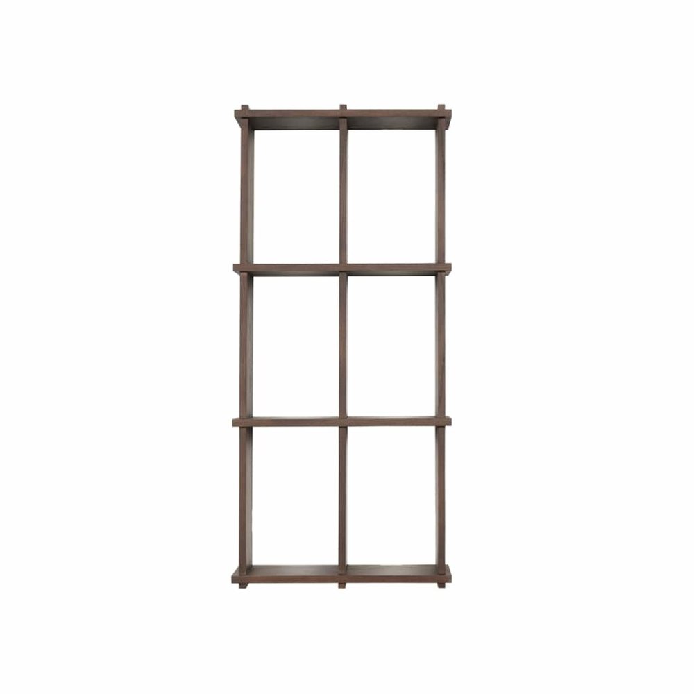 OYOY Grid wall rack S dark brown - L300951 OYOY Grid wall rack S dark brown - L300951