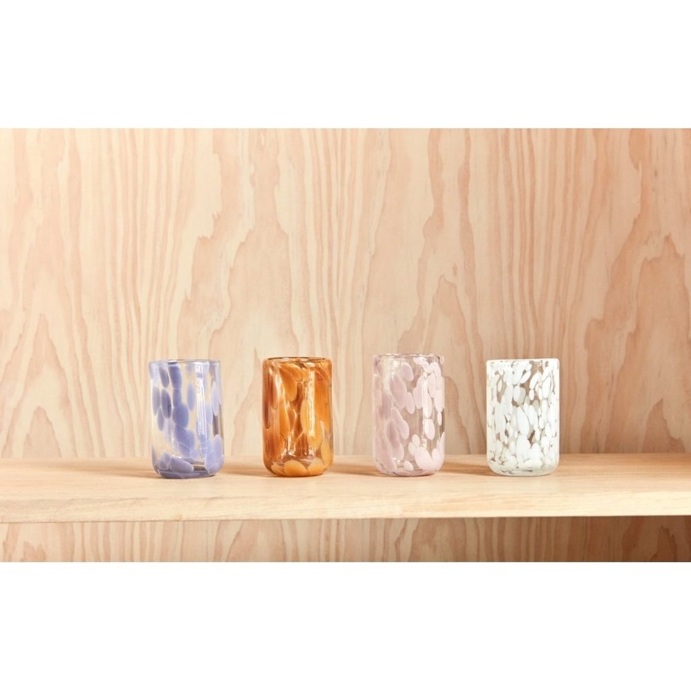 OYOY Jali glazen roze set van 6 stuks - L300375 OYOY Jali glazen roze set van 6 stuks - L300375