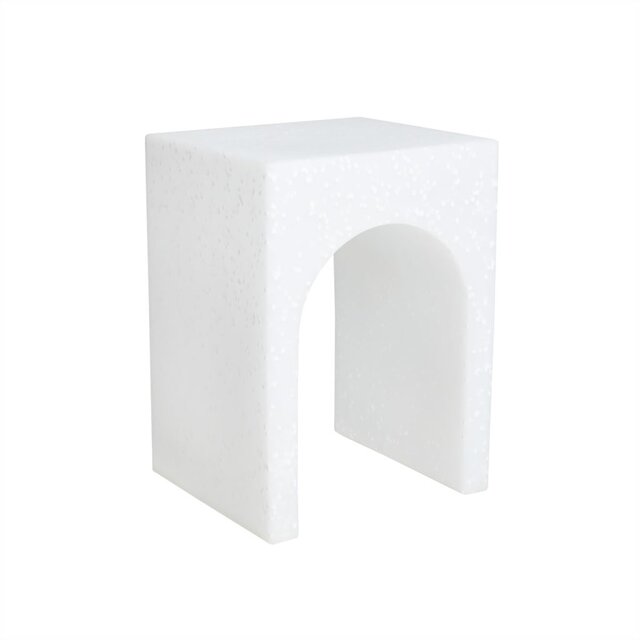 OYOY Tabouret recyclé Siltaa blanc - L300852