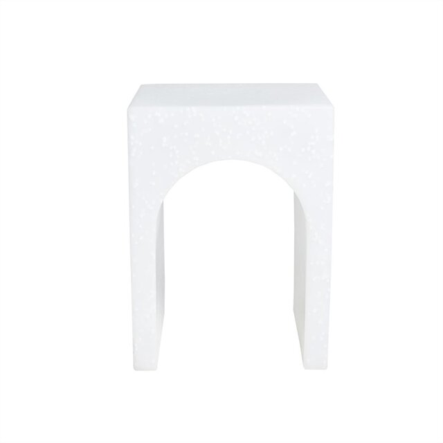 OYOY Tabouret recyclé Siltaa blanc - L300852