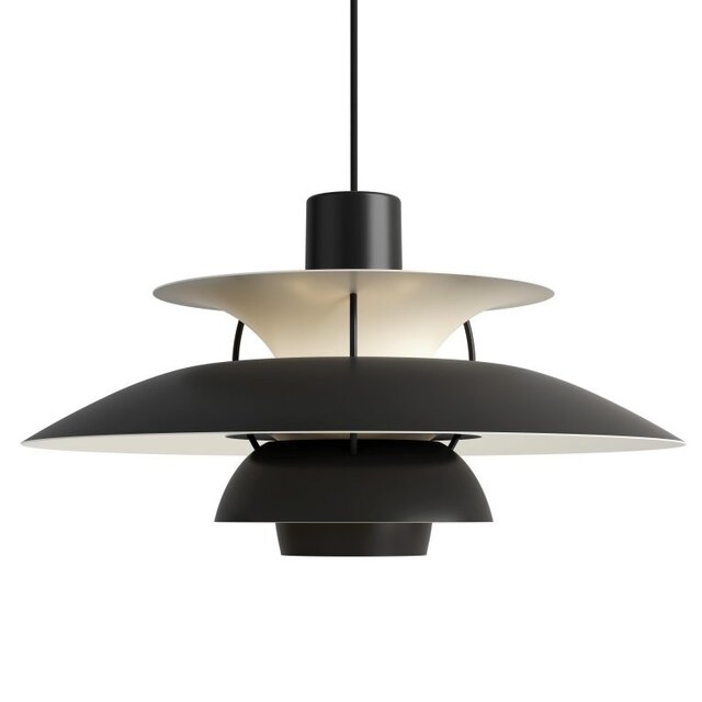 Louis Poulsen PH 5 hanging lamp monochrome black - 5741104626