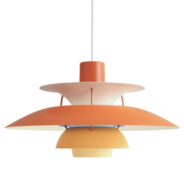 Louis Poulsen PH 5 hanging lamp hues of orange - 5741099812