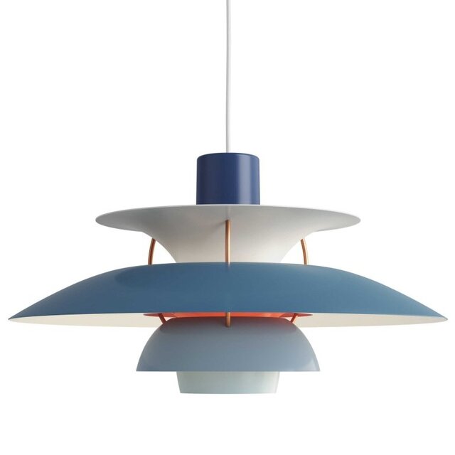 Louis Poulsen PH 5 hängande lampa nyanser av blå - 5741099841