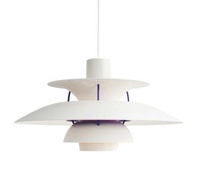 Louis Poulsen Suspension PH 5 blanc classique