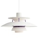 Louis Poulsen PH 5 hanglamp classic white - 5741099870 Louis Poulsen PH 5 hanglamp classic white - 5741099870