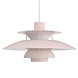 Louis Poulsen PH 5 hanglamp monochrome lichtroze - 5741113044 Louis Poulsen PH 5 hanglamp monochrome lichtroze - 5741113044