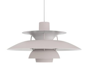 Louis Poulsen Lámpara colgante PH 5 monocromo gris ostra Louis Poulsen Lámpara colgante PH 5 monocromo gris ostra