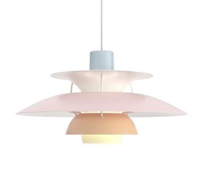 Louis Poulsen PH 5 Hängelampe blau rosa Pfirsich Louis Poulsen PH 5 Hängelampe blau rosa Pfirsich