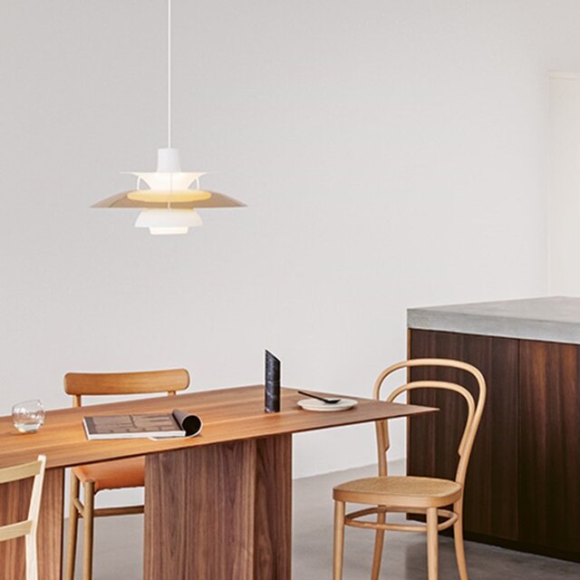 Louis Poulsen PH 5 hanging lamp brass - 5741099980